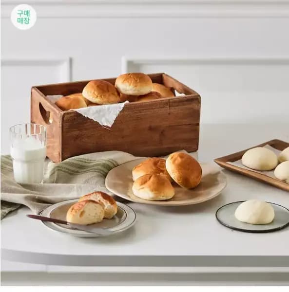 밀크앤허니 모닝빵 생지 2520g + 크로아상 생지 2250g (18,840원 / 무료배송)