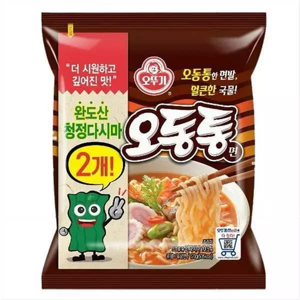 오뚜기 오동통면 120g, 15개, (5개입 X 3팩) (9,480원 / 무료배송)