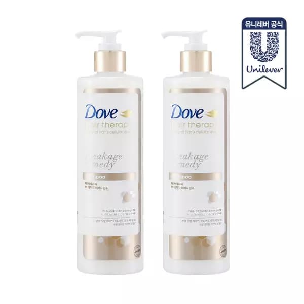 도브 헤어테라피 샴푸 380ml 2개 (8,500원 / 무료배송)