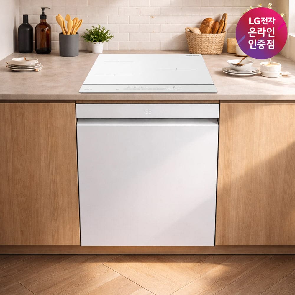 [네이버]LG 디오스 오브제컬렉션 식기세척기 + 인덕션 세트 (DUE6BGL1E + BEI3QKHLOE) (카드가 1,975,435 / 무배) (1,975,435원)