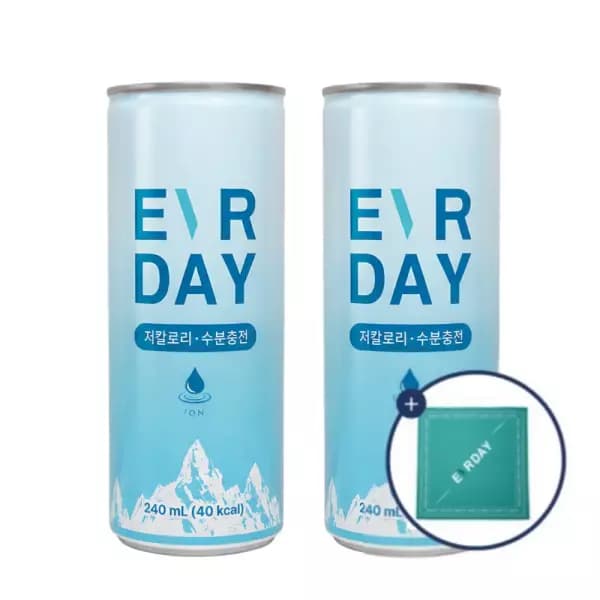 에버데이 이온 240ML X 60캔 + 스카프 (24,890원 / 무료배송)