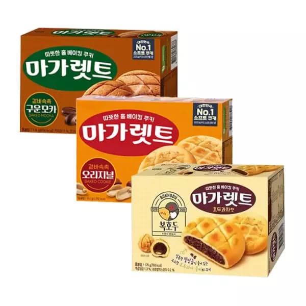 롯데웰푸드 마가렛트 352g (구운모카+호두과자맛) 3개 +3개 (18,450원 / 무료배송)