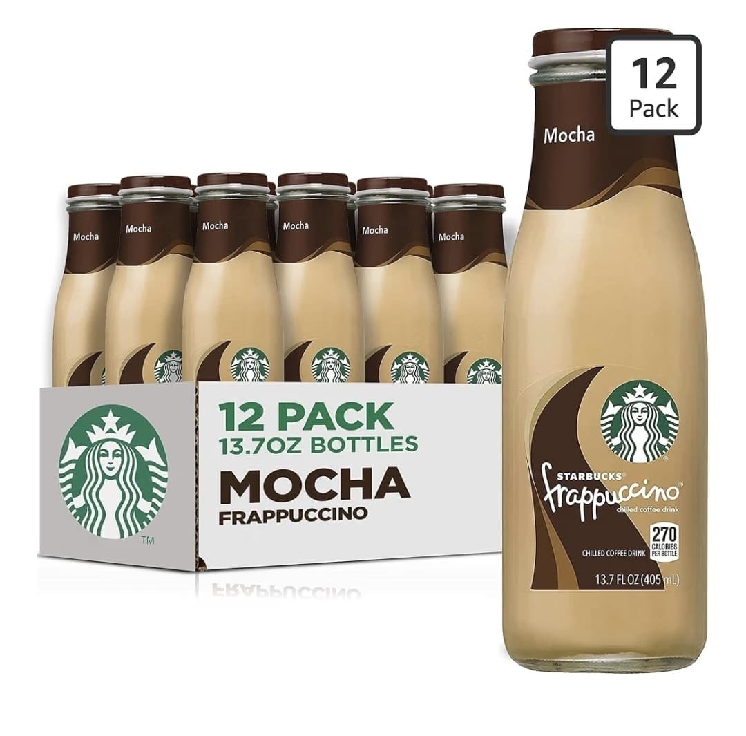 Amazon) Starbucks Frappuccino Coffee Drink, Mocha, 13.7 fl oz Bottles (12 Pack) $20.28