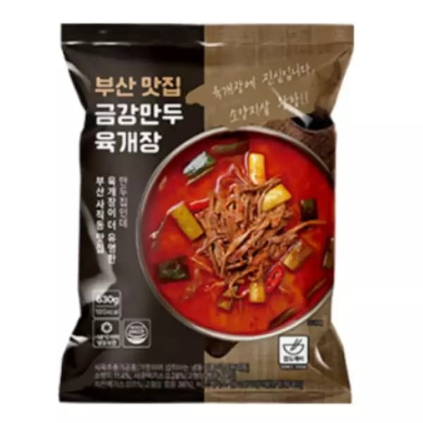 금강만두 육개장 630g x5봉/ 부산명물 맛집 / 진한국물과 푸짐한 건더기 (17,970원 / 무료배송)