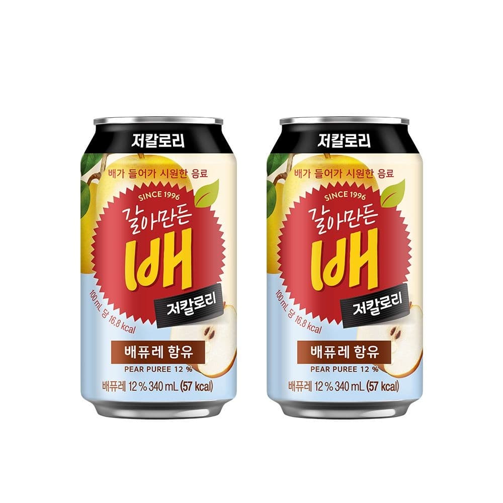 갈아만든 배 저칼로리 340CAN 24개 (10,270원 / 무료배송)