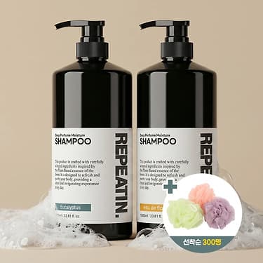 향기좋은 약산성 샴푸 1000ml 1+1 (8,900원 / 무료배송)