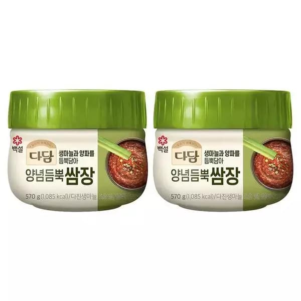 다담 양념듬뿍 쌈장 570g, 2개 (4,120원 / 무료배송)