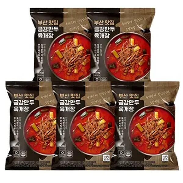 [G마켓] 금강만두 육개장 5개 17970원 무배 (2) (17,970원)