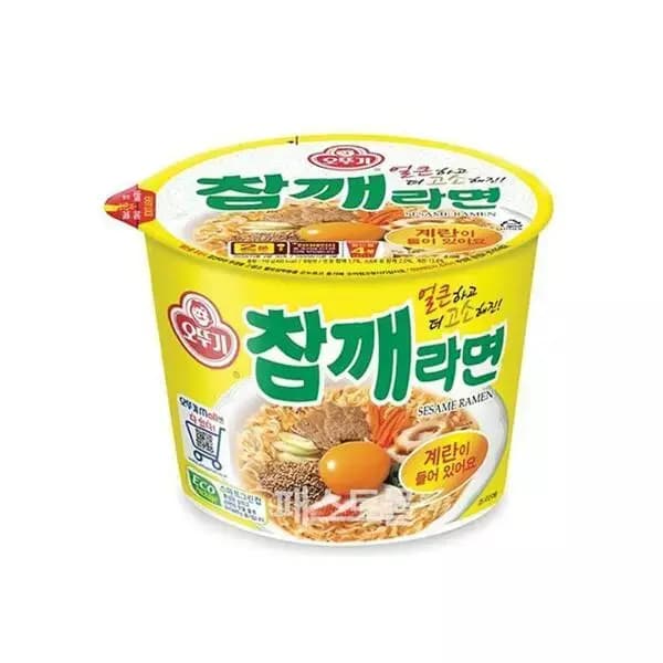 오뚜기 참깨라면 용기 12개 9,000원 (무료배송)
