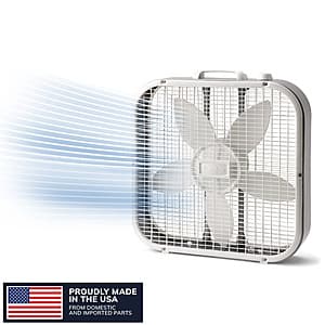 3-Speed Lasko 20" Weather-Resistant Motor Box Fan (w/ 1710 CFM Airflow) $19.85 ((약: 28,163원))