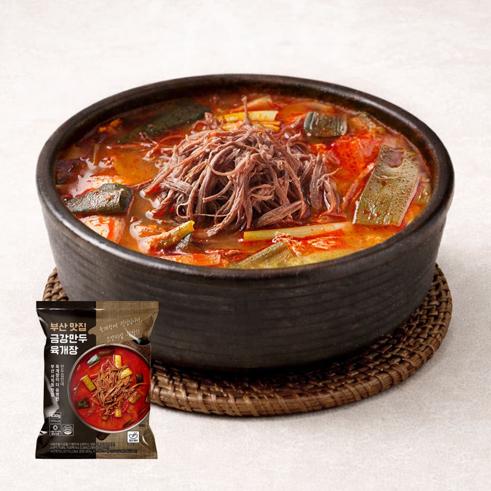[네이버]부산 금강 육개장 630g 5팩 (16,900원/네멤무배)