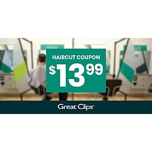 Great Clips Haircut Coupon for ($14.00 / (약: 19,863원))