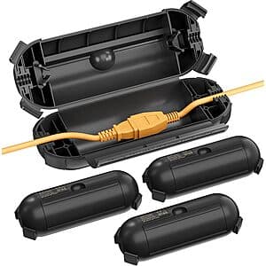 4-Pk Bn-Link Outdoor Extension Cord Safety Cover (Black) $8 ($6.99 / (약: 9,917원))
