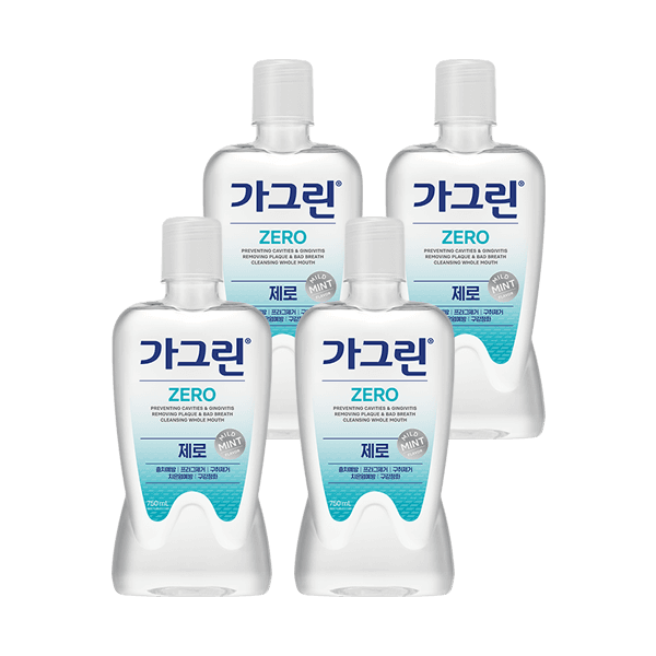 [토스]가그린 제로 기획세트, 820ml, 4개 + 100ml, 1개 (13,900/무료)