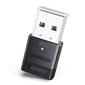 UGREEN Plug & Play USB Bluetooth 6.0 Adapter Dongle Receiver for PC $8 ($7.99 / (약: 11,336원))