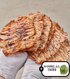 몸통오징어 맥반석구이 150g+청양마요(7,913원), 아귀꼬리포 280~280g(9,797원)