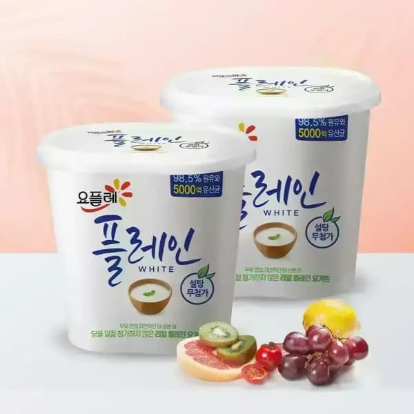 빙그레 요플레 플레인 화이트 900g 2개 (9,990원 / 무료배송)