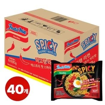 [특가]미고랭 라면 핫 스파이시 치킨향 매운 볶음면 40개(10,669원) 핫 앤 스파이시 ...