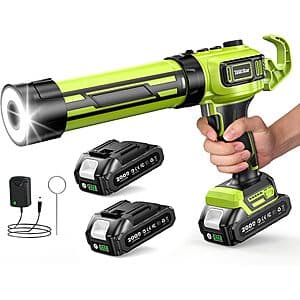 Taskstar Brushless Cordless Electric 10oz. Caulking Gun w/ 2x 2.0Ah Batteries $33.25 + Free S&H ((약: 47,175원))