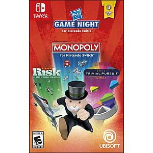 Hasbro Game Night: Monopoly, Risk, Trivial Pursuit ($9.98 / (약: 14,159원))