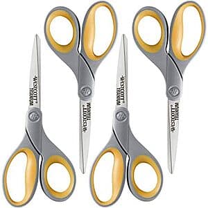 4-Pack Westcott 8" Soft Handle Titanium Bonded Scissors $10.20 ((약: 14,471원))