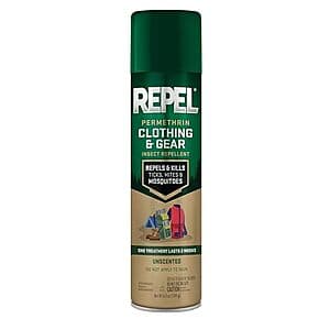 6.5-Oz Repel Permethrin Clothing & Gear Insect Repellent Spray $2.90 ((약: 4,114원))