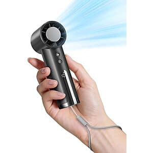 100-Speed OidoZac 4000mAh Portable Handheld Mini Fan w/ Digital Display (2 Colors) $6 ($11.98 / (약: 16,997원))