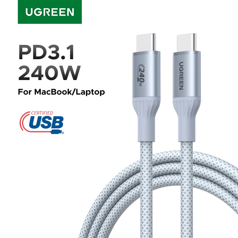 코인딜) 유그린 USB-IF 인증 C to C 충전 케이블 pd3.1 240w (4,588원 / 무료배송)
