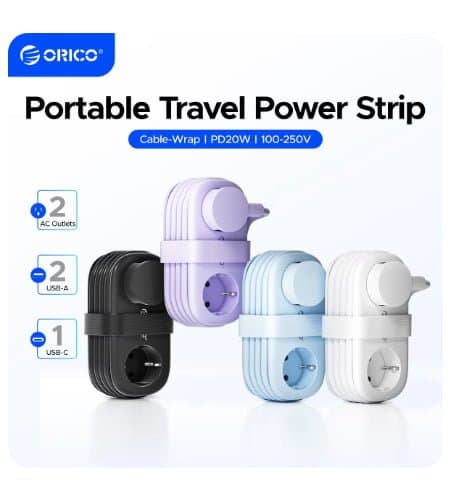 ORICO PD20W 여행용 멀티탭 ($12.62/무료)