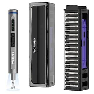 36-Pc WORKPRO Mini Electric Screwdriver Set $20 + Free S&H ($39.99 / (약: 56,737원))