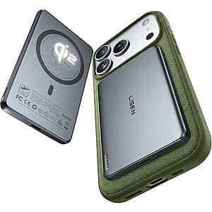 LISEN 5000mAh Wireless Qi2 15W Ultra Slim MagSafe Power Bank ($16.99 / (약: 24,105원))