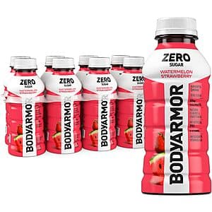 Select Accts: 8-pk 12-oz BODYARMOR ZERO Sugar Watermelon Strawberry Electrolyte Drink $4.85 & More w/ S&S ((약: 6,881원))
