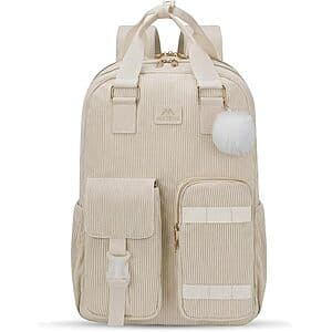 15.6" Matein Corduroy Laptop Backpack w Luggage Strap ($9.99 / (약: 14,173원))