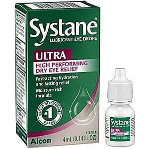 Select Accounts: 0.14-Oz Systane Ultra Lubricant Eye Drops $2.30 w/ S&S ((약: 3,263원))