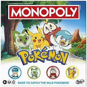 Monopoly Pokémon Edition Board Game $12.75 ((약: 18,089원))