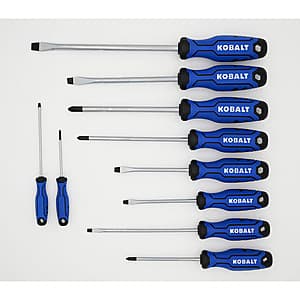 10-Pc Kobalt 6" Magnetic Screwdriver Set $15 + Free S&H ($14.98 / (약: 21,253원))