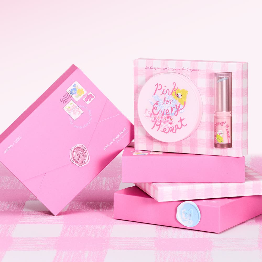 네이버) AGE20S 에이지투웨니스 팩트+ 립밤세트 10,400원 (무료배송)