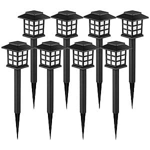 GIGALUMI Solar Outdoor Pathway Lights : 12-Pk ($13.20 / (약: 18,728원))