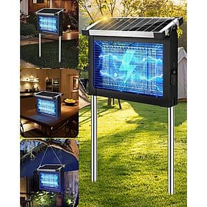4500V PhatroyYee Solar Bug Zapper w/ 10W Solar Panel & 4000mAh Rechargeable Battery $30 + Free S/H ($59.99 / (약: 85,113원))