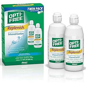 2-Ct 10-Oz Opti-Free Replenish Contact Lens Cleaning Solution $8.80 w/ S&S ((약: 12,485원))