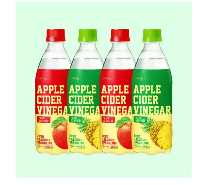 지마켓) 애사비 오리지날+파인애플맛 500ml 총 24개 14,960원 (무료배송)