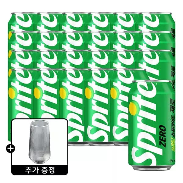 스프라이트 350ml 24캔 +(증정) 스프라이트 플리츠컵 (14,690원 / 무료배송)