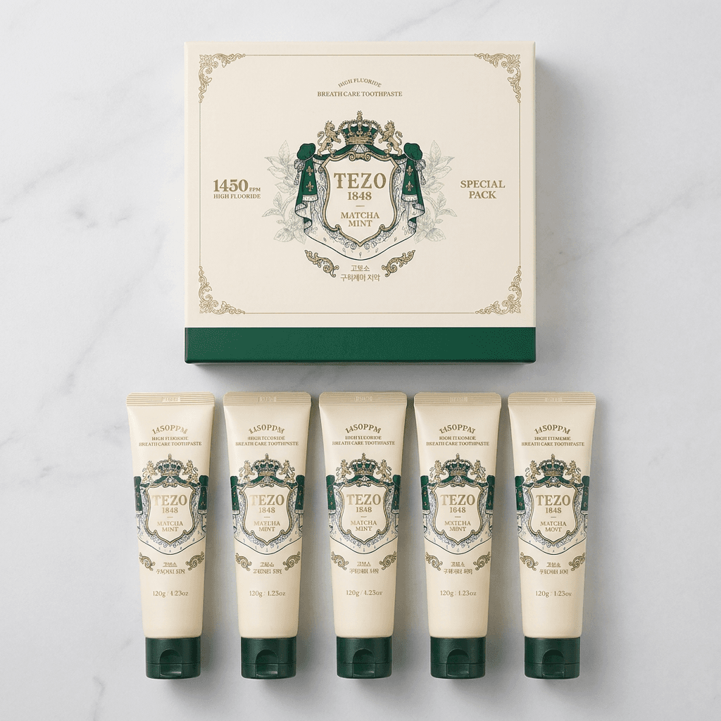 [토스]테조 1450 고불소 구취케어 치약 120g 5개 (9800원/무배) (9,800원)