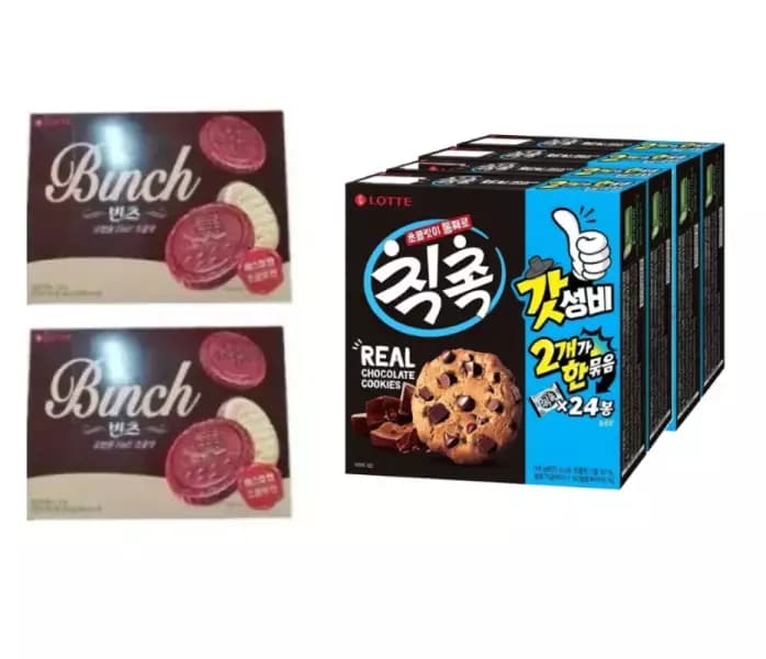 [옥션] 빈츠 204g 2개+칙촉 168g 4개 (15,330원/무료) (무료배송)