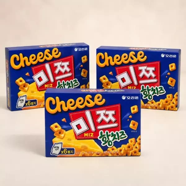 오리온 미쯔 황치즈 6p, 222g, 4개 (13,440원 / 무료배송)