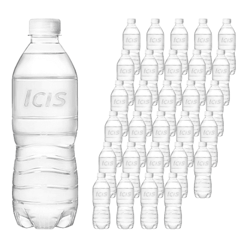 아이시스 생수 화이트캡 무라벨, 500ml, 40개 (9,360원 / 무료배송)