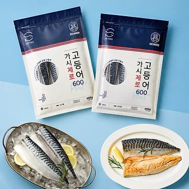 피터씨마켓 가시제로 고등어 플러스 600g x2팩 (27,570원 / 무료배송)