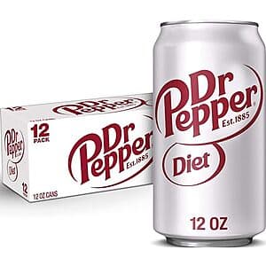 12-Pk 12-Oz Diet Dr Pepper Soda Soft Drink Beverage 3 for ($14.75 / (약: 20,927원))