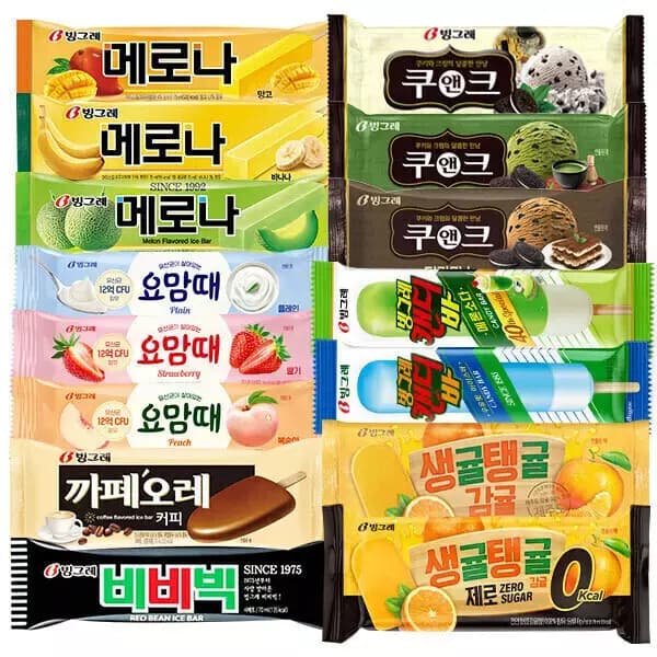메로나 20개+비비빅(팥) 20개 등 인기아이스크림 바 40개 골라담기 (19,690원 / 무료배송)