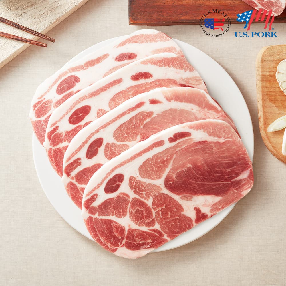 미트엔조이 목전지 구이용 제육용 찌개용 왕목살 2kg 돼지고기 미국산 (12,920원 / 무료배송)